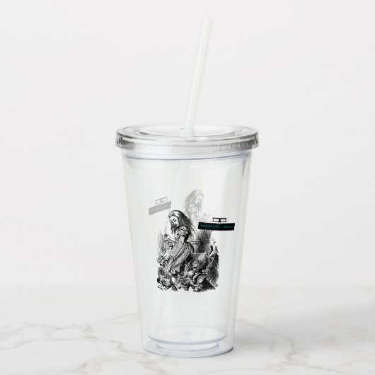 Operatie Alice in Wonderland Alice in Wunderland Acryl Drinkbeker (Achterkant)