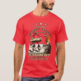 OPERATIE DESERT STORM Onthouden Veterans Day T-shirt