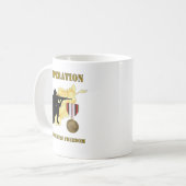 Operatie Enduring Freedom Afghanistan War Koffie Koffiemok (Voorkant links)