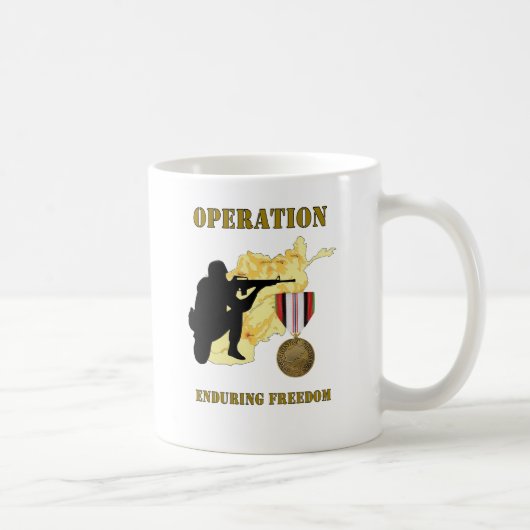 Operatie Enduring Freedom Afghanistan War Koffie Koffiemok (Rechts)
