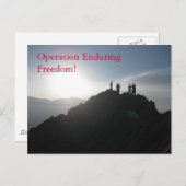Operatie Enduring Freedom! Briefkaart (Voorkant / Achterkant)