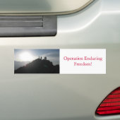 Operatie Enduring Freedom! Bumpersticker (Op auto)