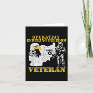 Operatie Enduring Freedom Oef Combat Veteraan Vint Kaart