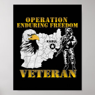 Operatie Enduring Freedom Of Combat Veteran Vint Poster