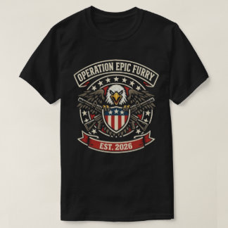 Operatie Epic Fury – Tactische Militaire Stijl T-shirt