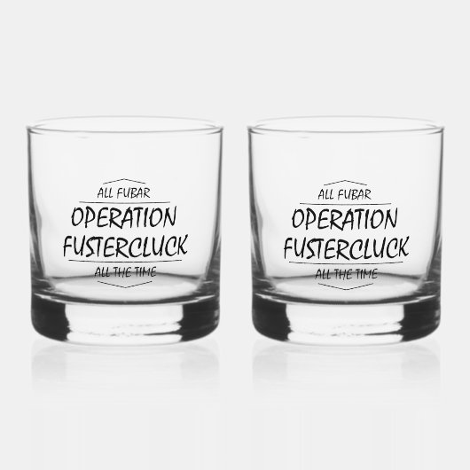 Operatie Fustercluck Whisky Glas (Voorkant)