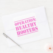 Operatie Gezonde Hooters Vierkante Sticker (Envelop)