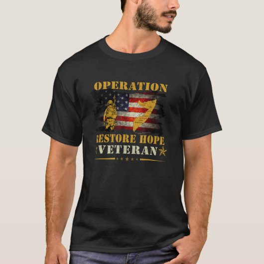Operatie Herstel Hope Veteran Somalia  T-shirt (Voorkant)