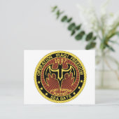 Operatie Iraakse vrijheid - Enduring Freedom Patch Briefkaart (Staand voorkant)