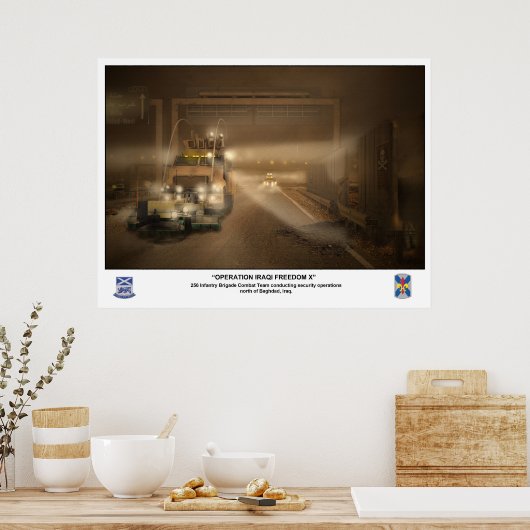 Operatie Iraakse vrijheid Poster (Keuken)