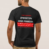 Operatie Iraakse vrijheid T-shirt (Achterkant)
