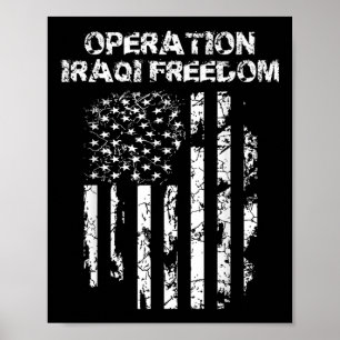 Operatie Iraqi Freedom Combat Veteraan Poster