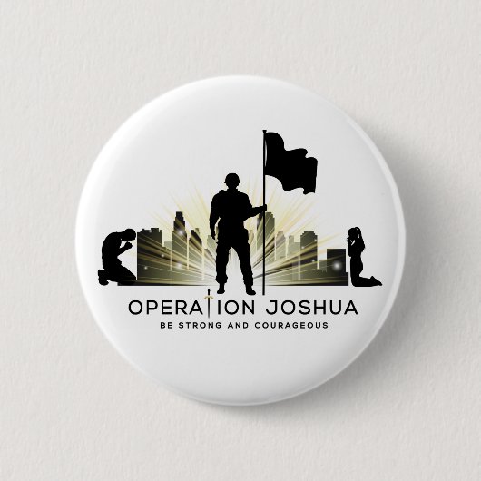 Operatie Joshua Front Line Ronde Button 5,7 Cm (Voorkant)