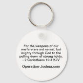 Operatie Joshua Front Line Sleutelhanger (Achterkant)