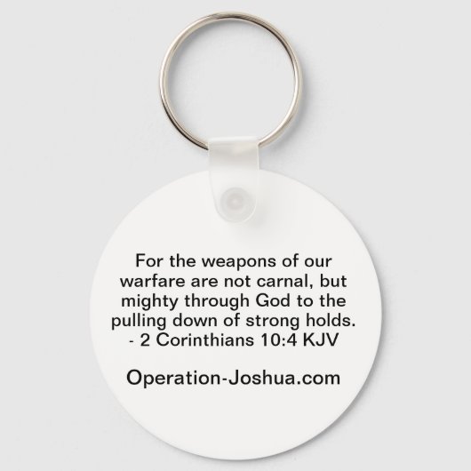 Operatie Joshua Front Line Sleutelhanger (Achterkant)