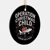 Operatie Kerst Kind Grappig Familie Matching Keramisch Ornament (Rechts)