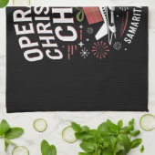 Operatie Kerst Kind Grappig Familie Matching Theedoek (Gevouwen)