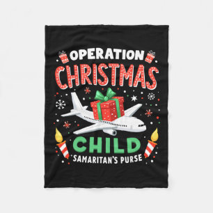 Operatie Kerst Kind Grappig Familie Matching XM Fleece Deken