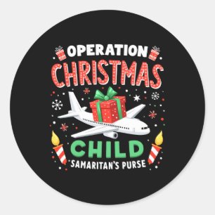 Operatie Kerst Kind Grappig Familie Matching XM Ronde Sticker