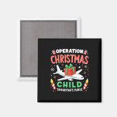 Operatie Kerst Kind Grappige Familie Matching Kers Magneet (Voorkant / Achterkant)