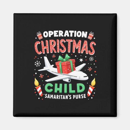 Operatie Kerst Kind Grappige Familie Matching Kers Magneet (Voorkant)