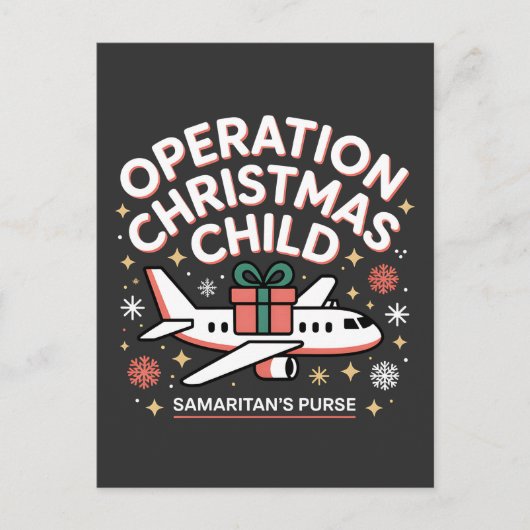 Operatie Kerstkind Samaritan Purse  Aankondigingskaart (Voorkant)