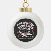 Operatie Kerstkind Samaritan Purse  Keramische Bal Ornament (Voorkant)