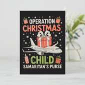 Operatie Kerstkind Samaritan's Purse Kerstmis Feestdagenkaart (Staand voorkant)