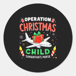 Operatie Kerstkind Samaritans Purse Ronde Sticker