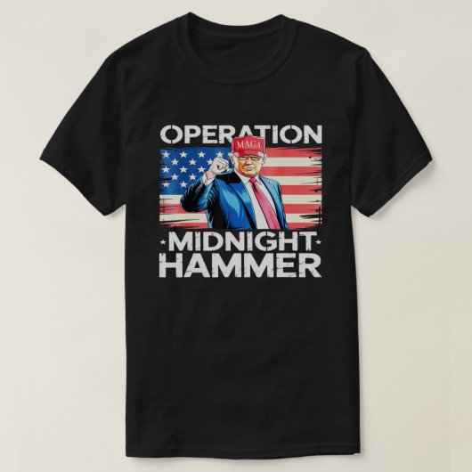 Operatie Midnight Hammer Funny Trump T-shirt (Design voorkant)