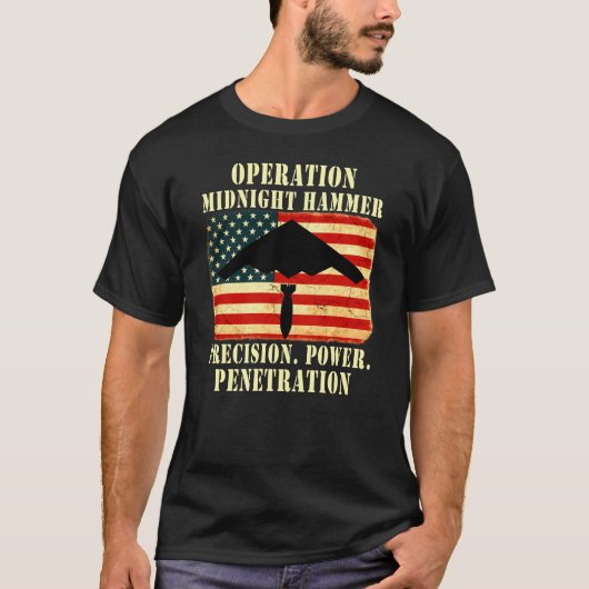 Operatie Midnight Hammer Militair T-shirt (Voorkant)