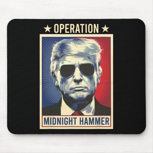 Operatie Midnight Hammer Trump Muismat (Voorkant)