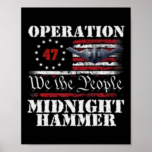 Operatie Midnight Hammer - Usa Vlag Midnight Hamm Poster (Voorkant)