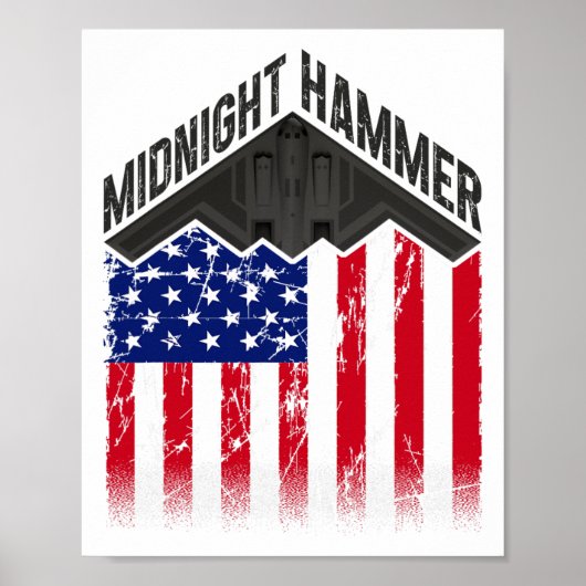 Operatie Midnight Hammer - Usa Vlag Midnight Hamm Poster (Voorkant)