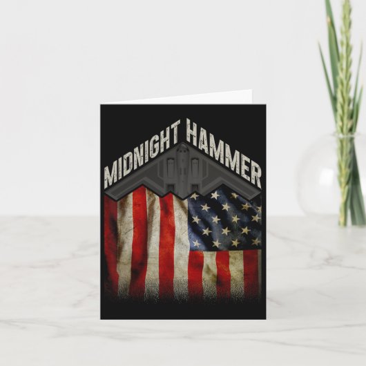 Operatie Midnight Hammer - Vlag van de VS Midnight Kaart (Voorkant)