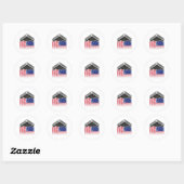 Operatie Midnight Hammer - Vlag van de VS Midnight Ronde Sticker (Vel)