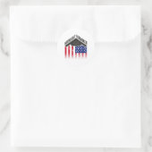 Operatie Midnight Hammer - Vlag van de VS Midnight Ronde Sticker (Tas)