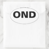 Operatie New Dawn Ovale Sticker (Tas)