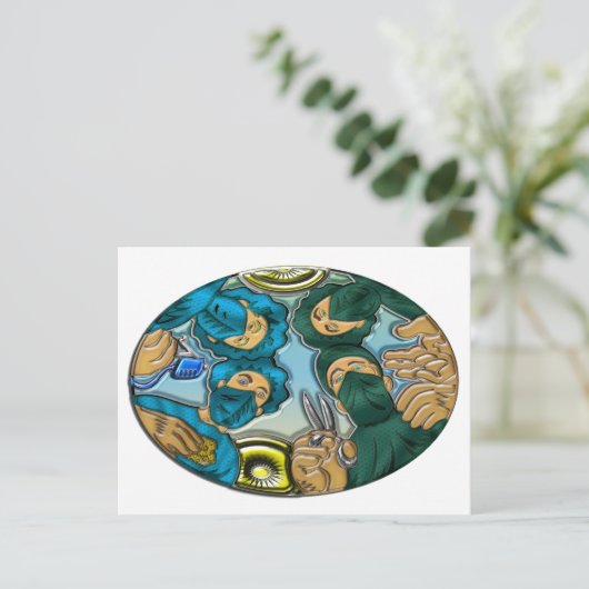 Operatie of chirurgie briefkaart (Staand voorkant)