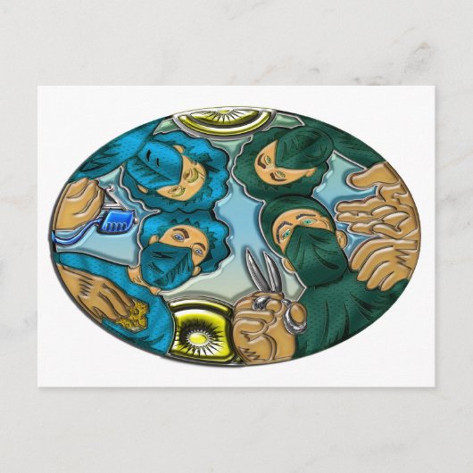 Operatie of chirurgie briefkaart (Voorkant)