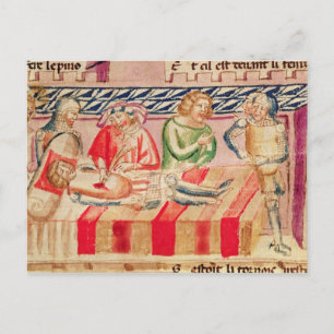 Operatie op een gewonde soldaat briefkaart