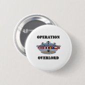 Operatie Overlord 1944 Ronde Button 5,7 Cm (Voorkant /achterkant)
