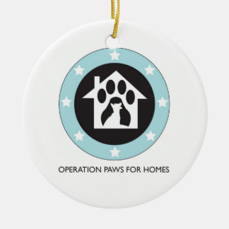 Operatie Pakketten voor Homes Dog Rescue - Versiem Keramisch Ornament