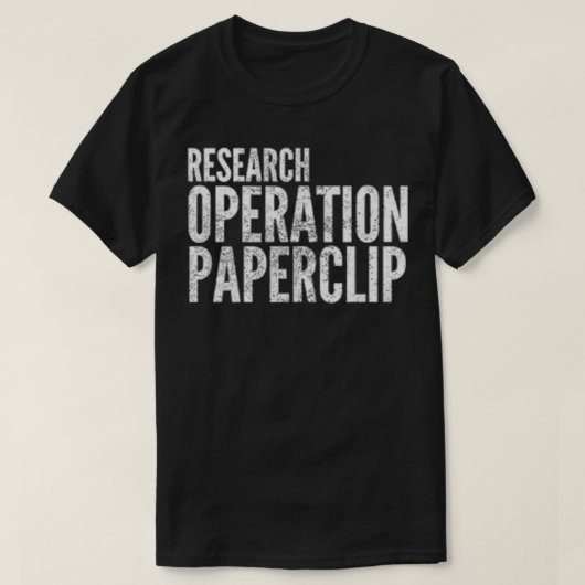 Operatie Paperclip T-shirt (Design voorkant)