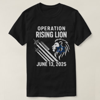 Operatie Rijzende Leeuw 2025 | Israël-Iran Militai T-shirt