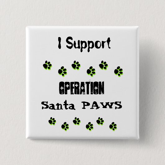 Operatie Santa Paws Button (Voorkant)