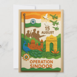 Operatie Sindoor Independence Day Kaart