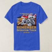 Operatie Torch 1942 onthoudt dag T-shirt (Design voorkant)