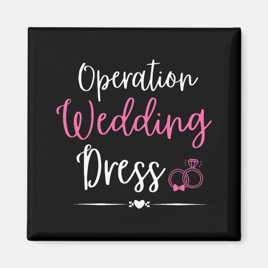 Operatie Trouwjurk Bachelorette Party Wedding Magneet (Voorkant)