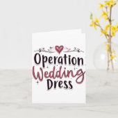 Operatie Trouwjurk Funny Bride Bachelorette P Kaart (Gele Bloem)